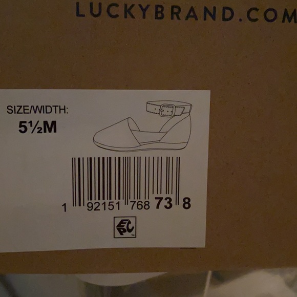 Lucky Brand Leather Ankle Strap Sandals size 5.5M - Picture 3 of 3